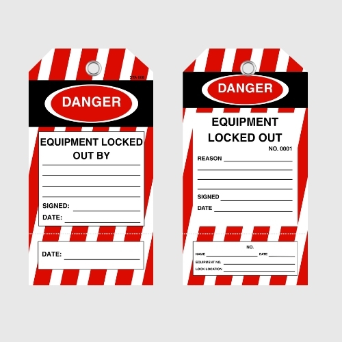 Lockout Danger Tag