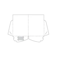 double flap, no gusset, 226 x 310mm Presentation Folder Templates