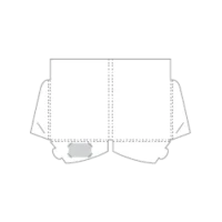double flap, 4mm gusset, 10mm spine, 226 x 310mm Presentation Folder Templates
