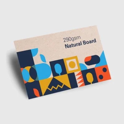 290gsm Natural Board Digital Business Card