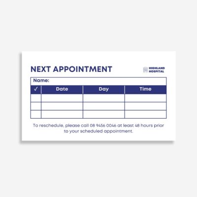 Appointment Cards