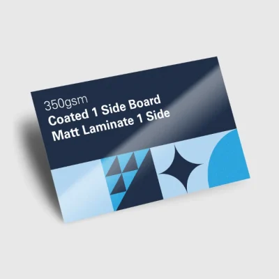 Coated Matte Laminate 1 Side Digital Business Card