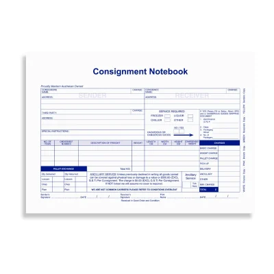 Consignment Notebook