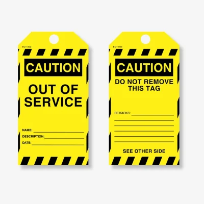 ECT 002 Caution Out of Service Tag