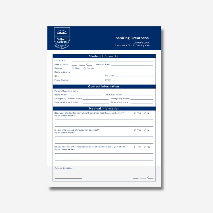 Enrolment Forms