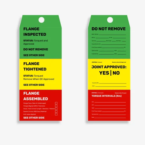 FST 001 Inspected Flange Tags