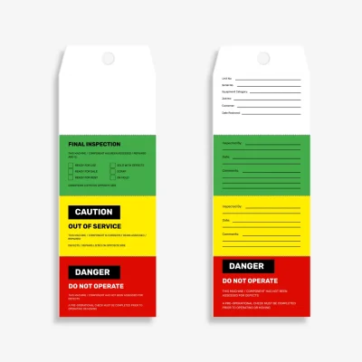 FST 102 Asset Inspection Flange Tag