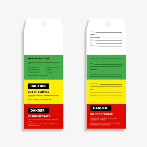 FST 102 Asset Inspection Flange Tag
