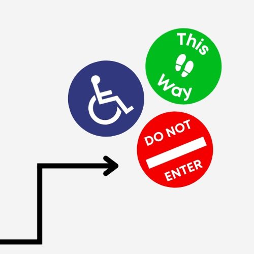 Adhesive Floor Markings Healthcare Signage