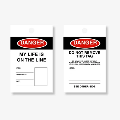 HDT 003 My Life is On the Line Tag