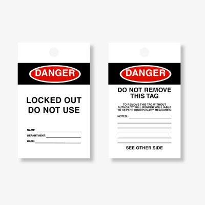 HDT 004 Locked Out Do Not Use Tag