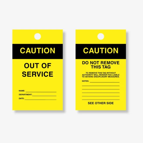 HDT 005 Caution Out of Service Tag