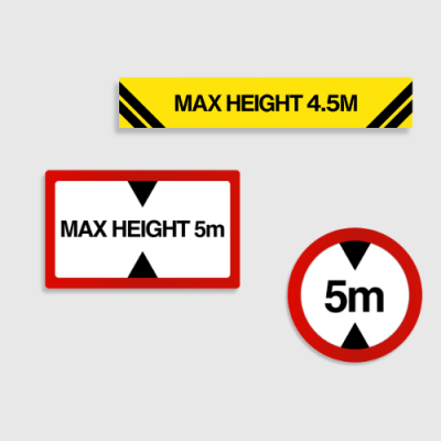 Height Restriction Signs Height Restriction Signs