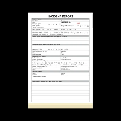 Incident Report Books