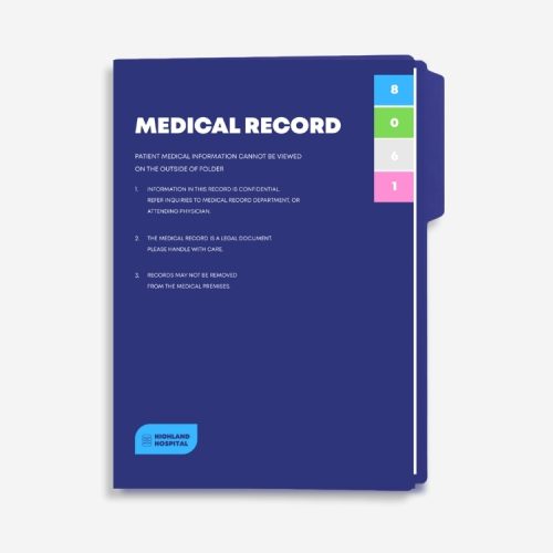 Medical Patient Record Folders