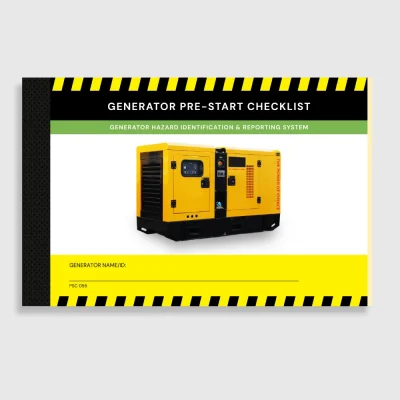 PSC 055 Budget Generator Pre-Start Book PSC 055 Budget Generator Pre-Start Book