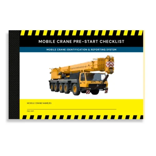 PSC 057 Mobile Crane Pre-Start Checklist Template
