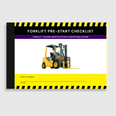 PSC 060 Forklift Pre-Start Book PSC 060 Budget Forklift Pre-Start