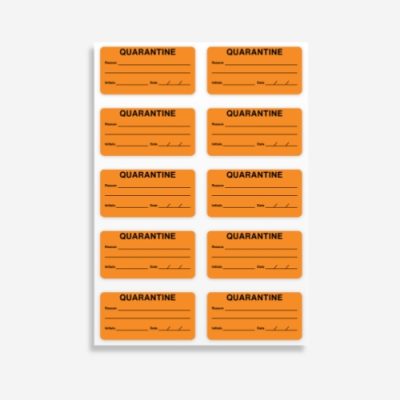 Quarantine Labels Quarantine Labels