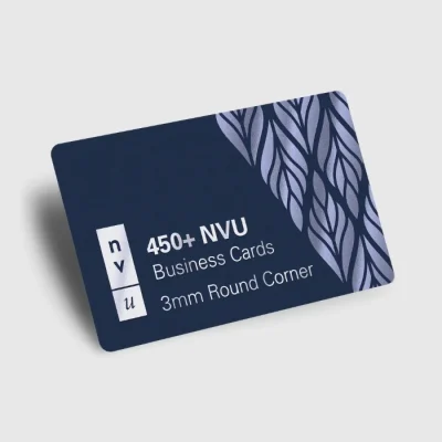Round Corner Business Cards + Velvet UV 3mm