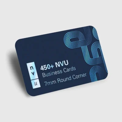 Round Corner Business Cards + Velvet UV 7mm