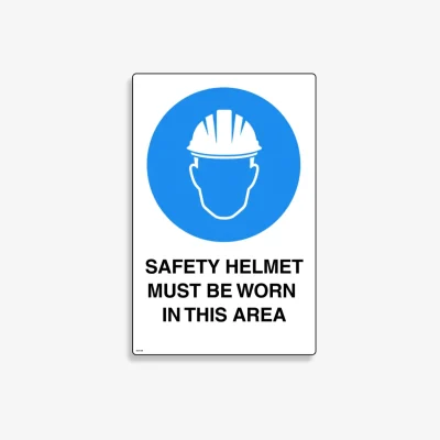 SSA 007 Safety Helmet Must Be Worn In This Area