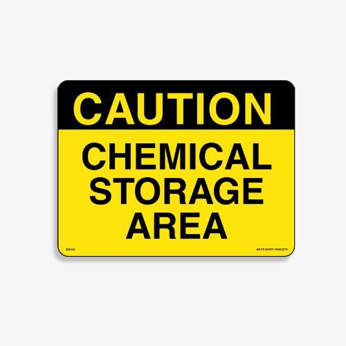 SSA 107 Caution Chemical Storage Area Sign