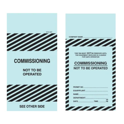 STA 007 COMMISSIONING TAG