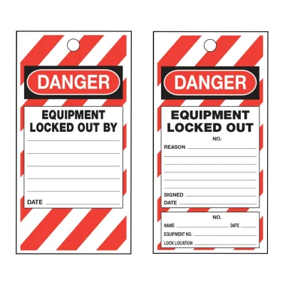 STA 008 LOCKOUT DANGER TAG