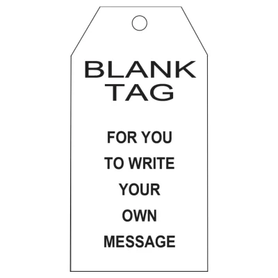 STA 009 Blank Tag