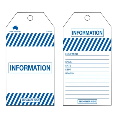 STA 010 INFORMATION TAG