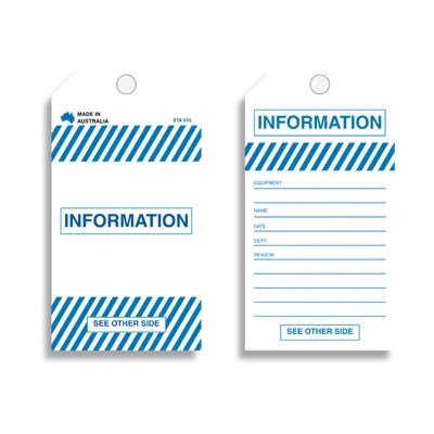 STA 010 Information Tag