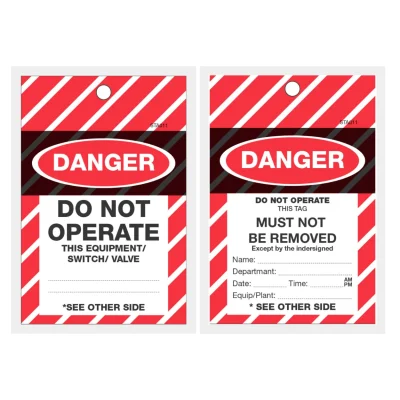STA 011 TAMPER PROOF DANGER TAG