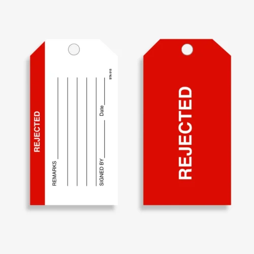 STA 015 Rejected Tag​