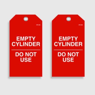 STA 020 Empty Cylinder Tag