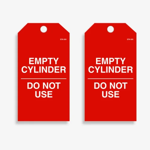 STA 020 Empty Cylinder Tag