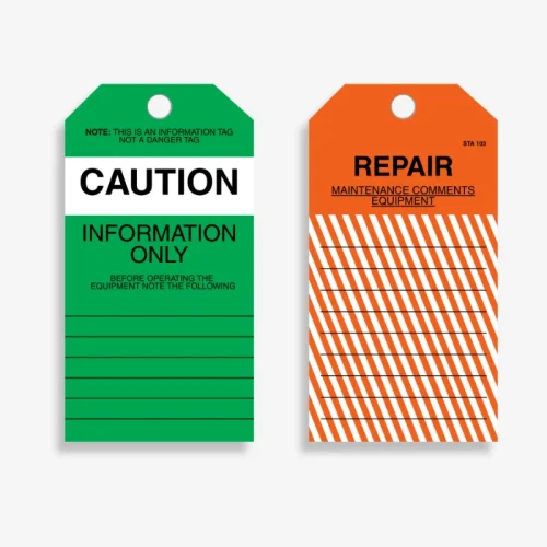 STA 103 Caution Repair Tag