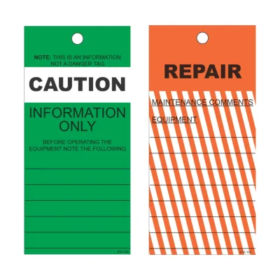 STA 103 CAUTION REPAIR TAG