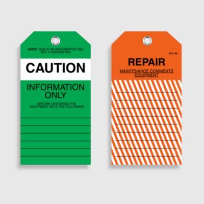 STA 103 Caution Repair Tag