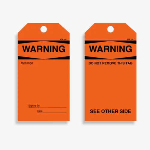 STA 105 Warning Do Not Remove Tag