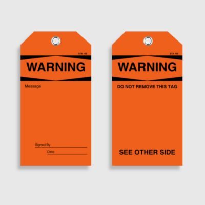 STA 105 Warning Do Not Remove Tag