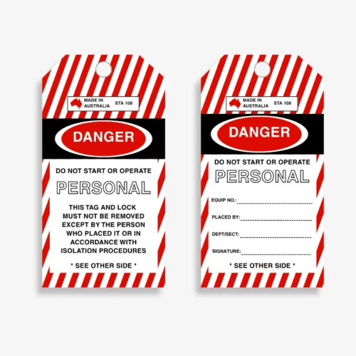 STA 108 Personal Danger Tag