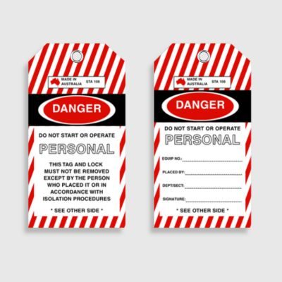 STA 108 Personal Danger Tag