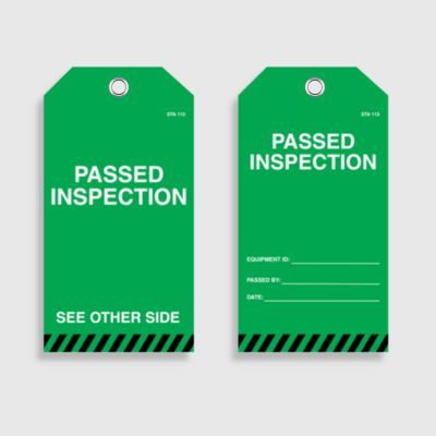 STA 113 Passed Inspection Tag