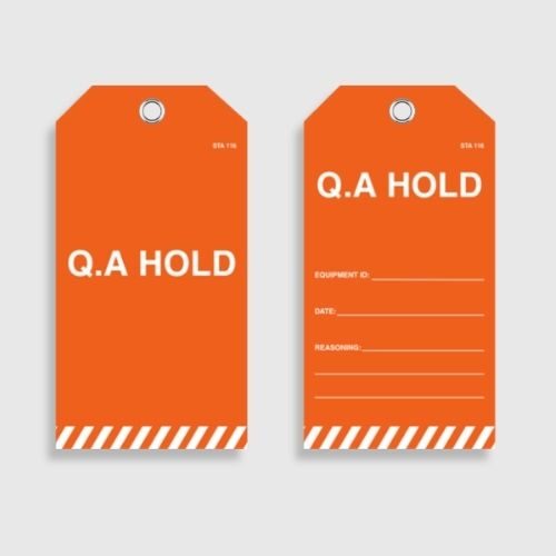 STA 116 Q.A Hold Tag