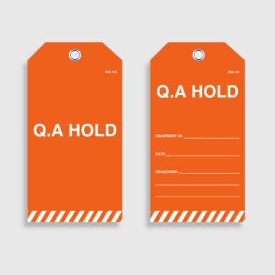 STA 116 Q.A Hold Tag