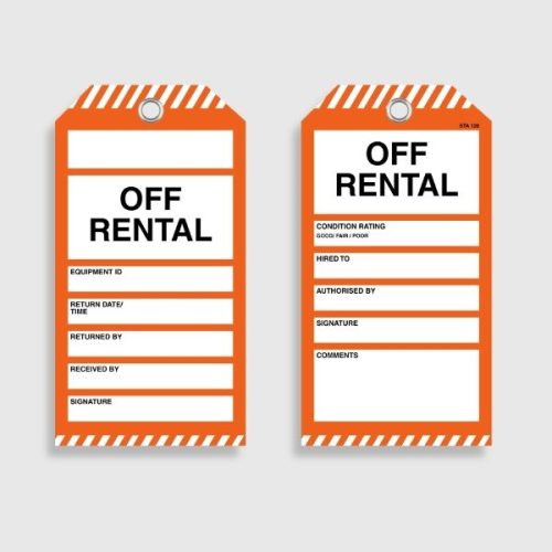 STA 128 Off Rental Tag