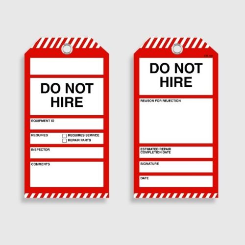STA 129 Do Not Hire Tag