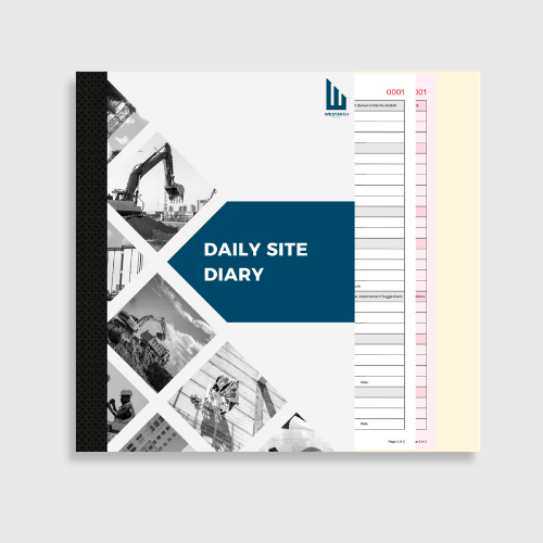 Civil site diary book