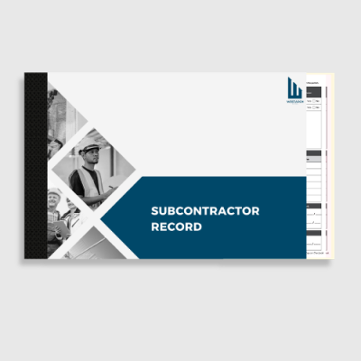 Subcontractor Docket Book